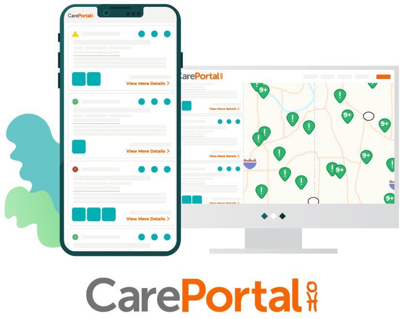 screen shot of CarePortal application